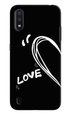 Love Line Samsung M01 Hard Case Back Cover by Casekaro