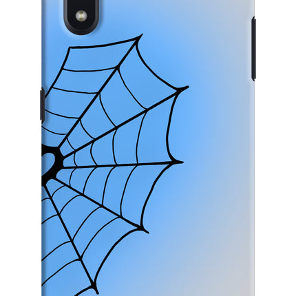 Blue Web Samsung M01 Hard Case Back Cover by Casekaro
