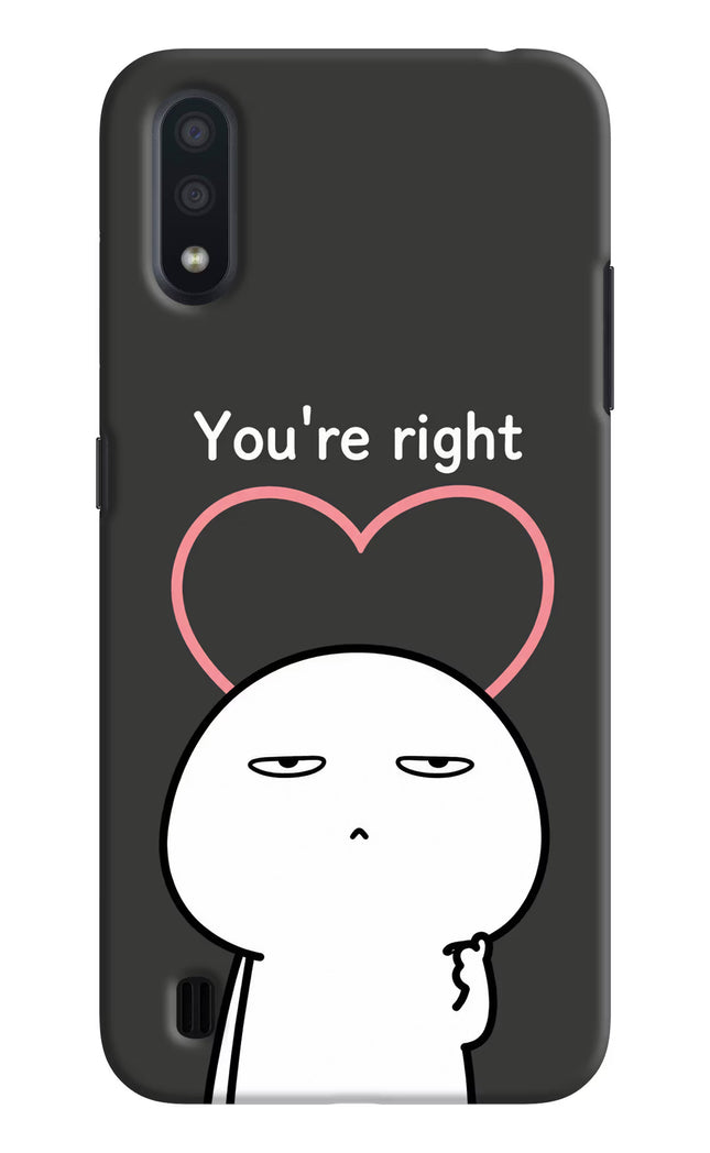 You're Right Samsung M01 Hard Case Back Cover by Casekaro