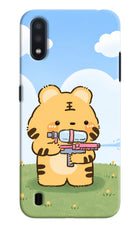 Tiger Treat Samsung M01 Hard Case Back Cover by Casekaro