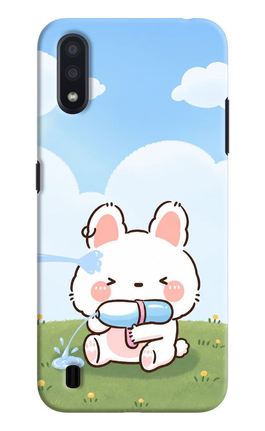 Bunny Treat Samsung M01 Hard Case Back Cover by Casekaro