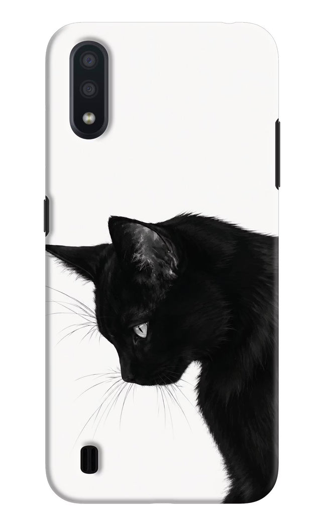 Shadow Gaze Samsung M01 Hard Case Back Cover by Casekaro