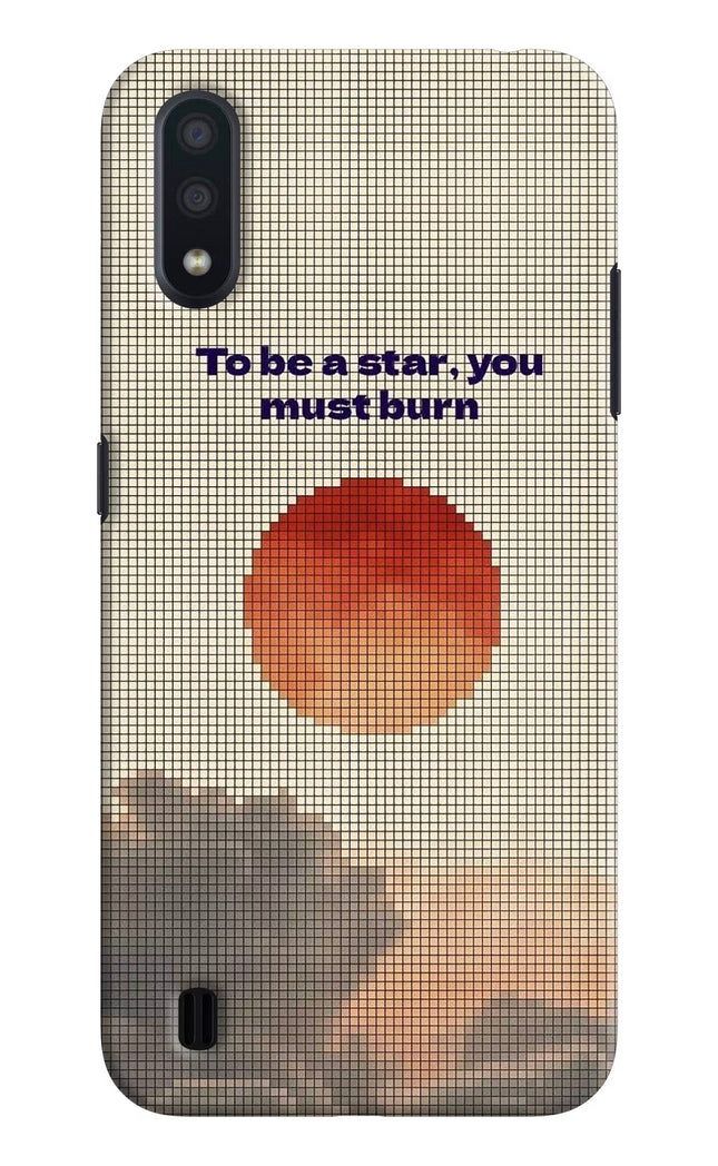 Pixel Sun Samsung M01 Hard Case Back Cover by Casekaro