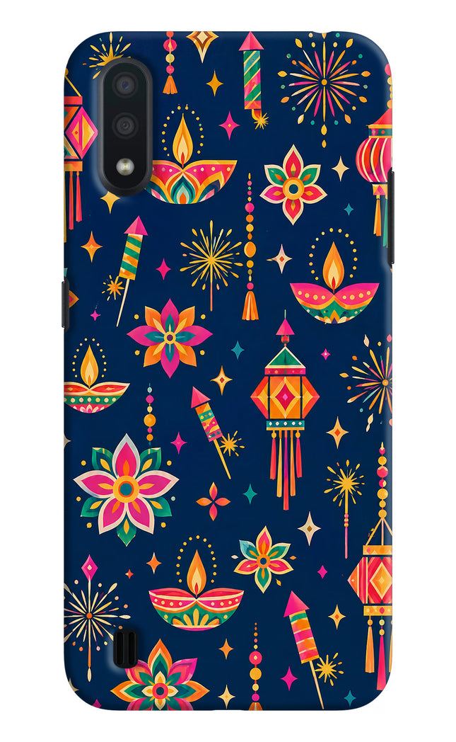 Festive Pop Samsung M01 Hard Case Back Cover by Casekaro