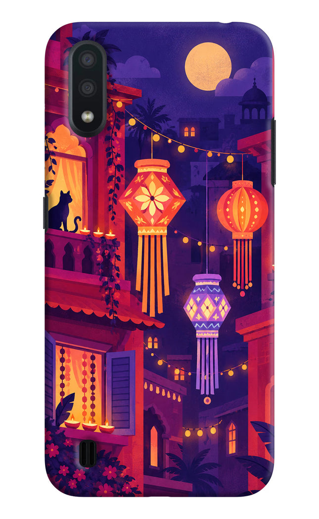 Lantern Lane Samsung M01 Hard Case Back Cover by Casekaro