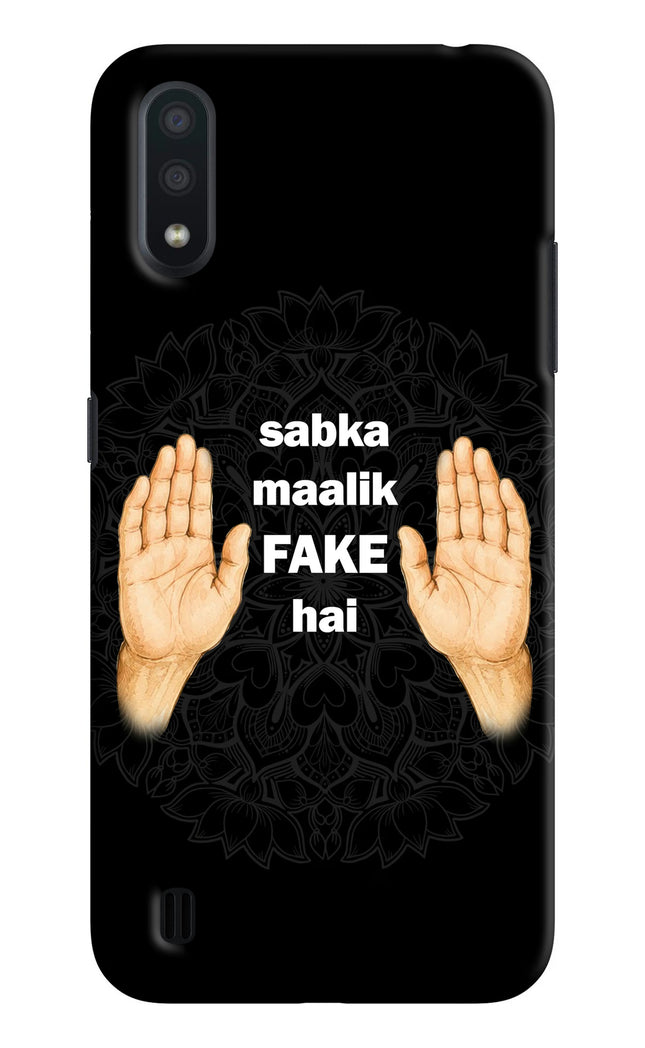 Sabka Malik Fake Samsung M01 Hard Case Back Cover by Casekaro