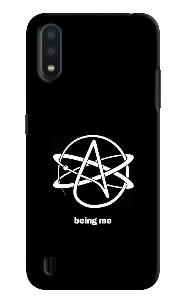 Atheist Symbol Samsung M01 Hard Case Back Cover by Casekaro