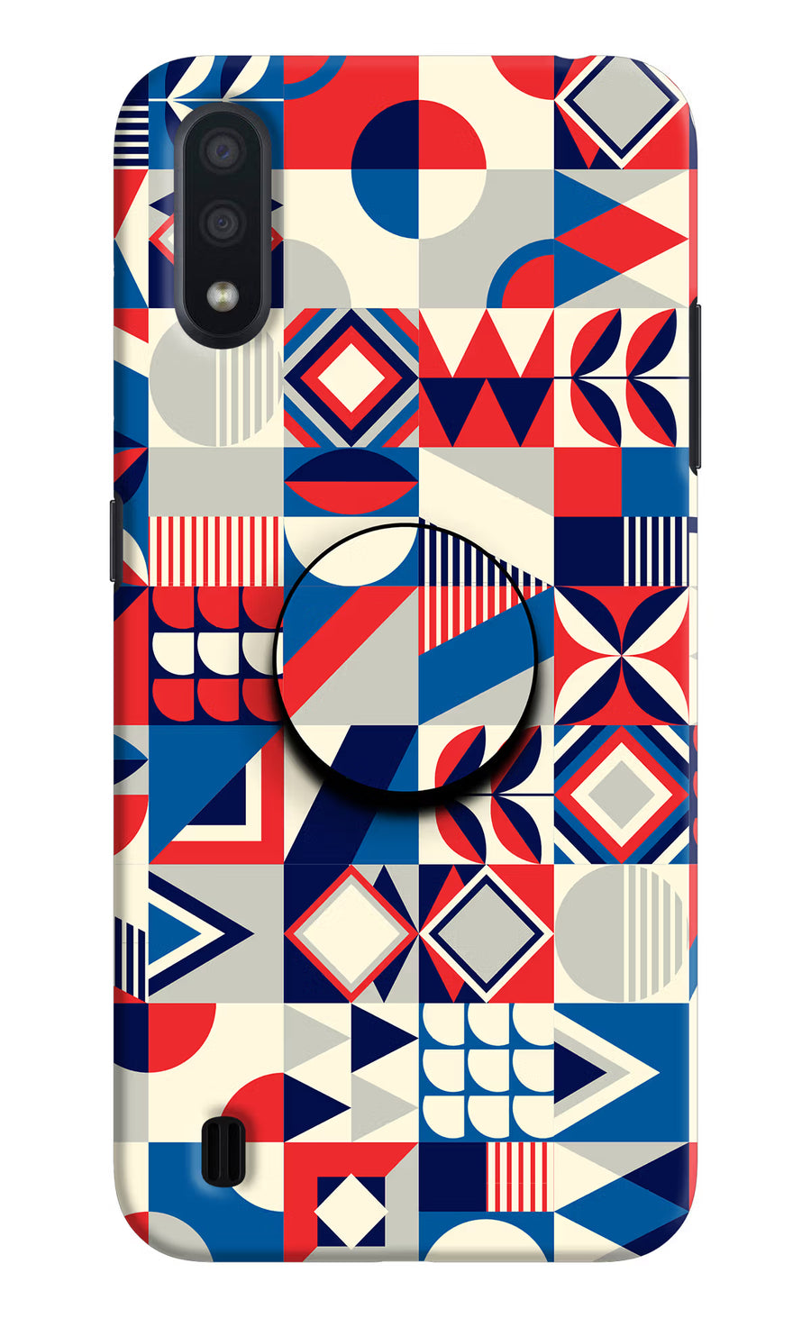 Colorful Pattern Samsung M01 Pop Case, Hard case
