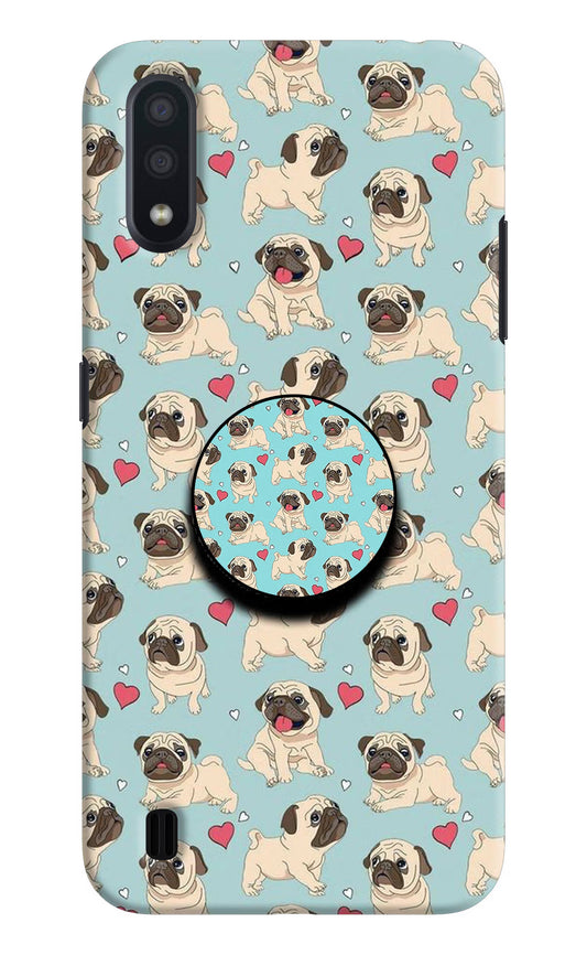 Pug Dog Samsung M01 Pop Case by Casekaro