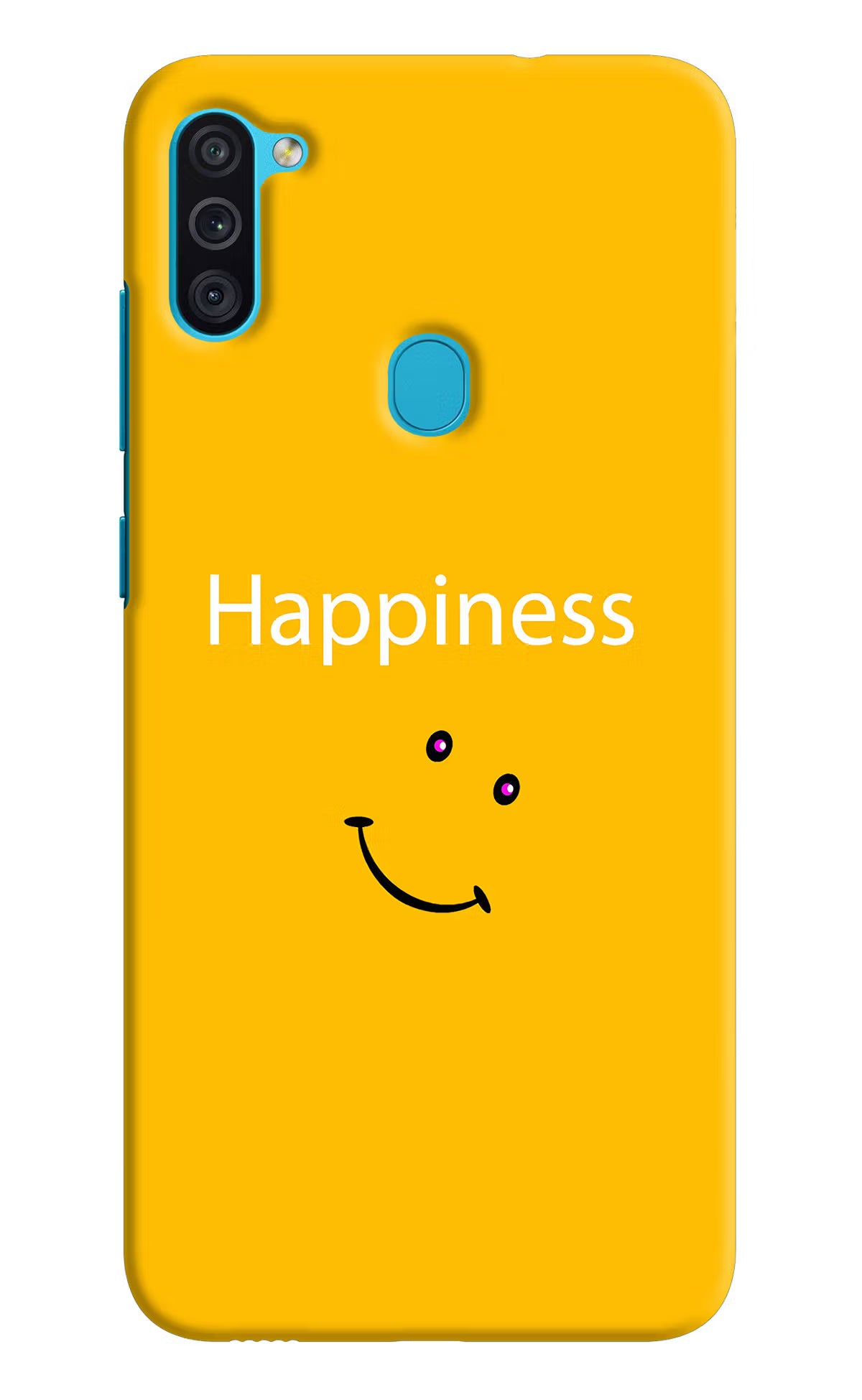 Happiness With Smiley Samsung M11 Hard Case Back Cover by Casekaro