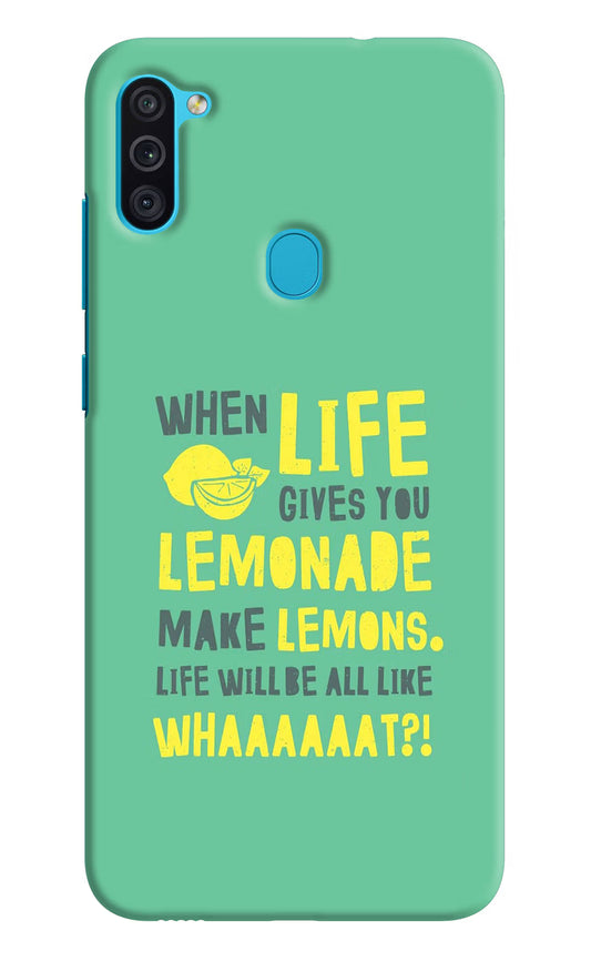 Quote Samsung M11 Hard Case Back Cover by Casekaro