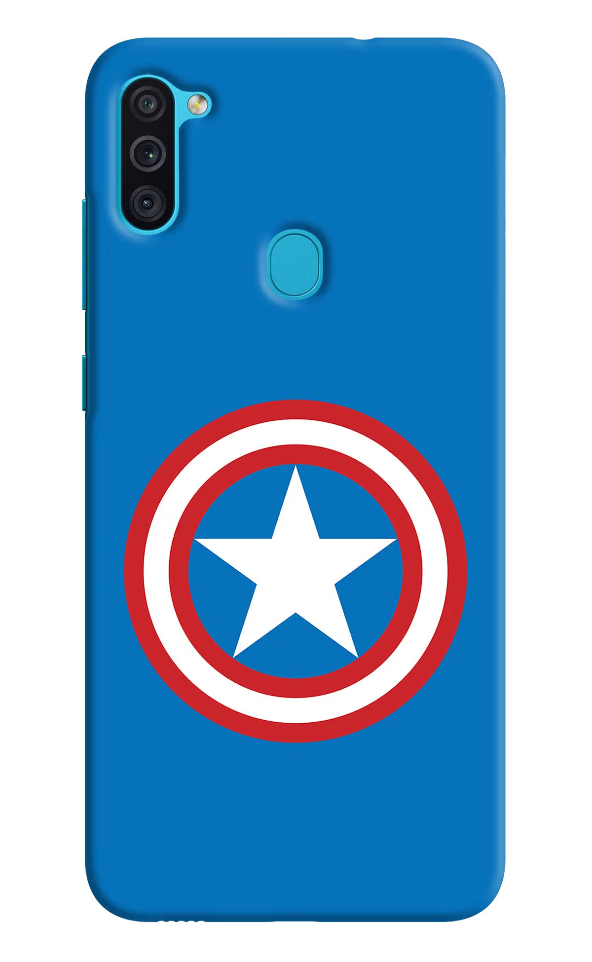 Captain America Logo Samsung M11 Hard Case Back Cover by Casekaro