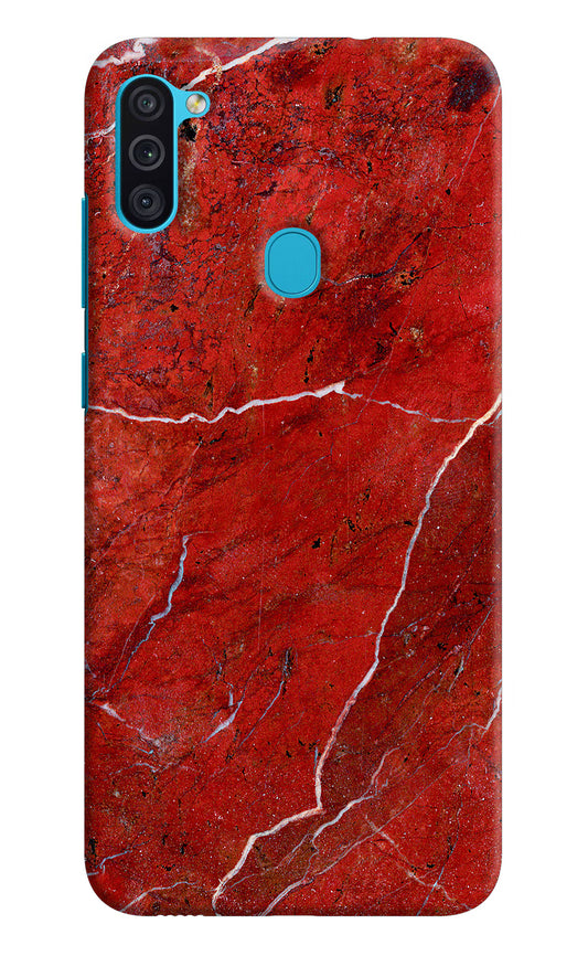 Red Marble Design Samsung M11 Hard Case Back Cover by Casekaro