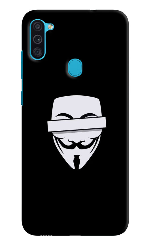 Anonymous Face Samsung M11 Hard Case Back Cover by Casekaro
