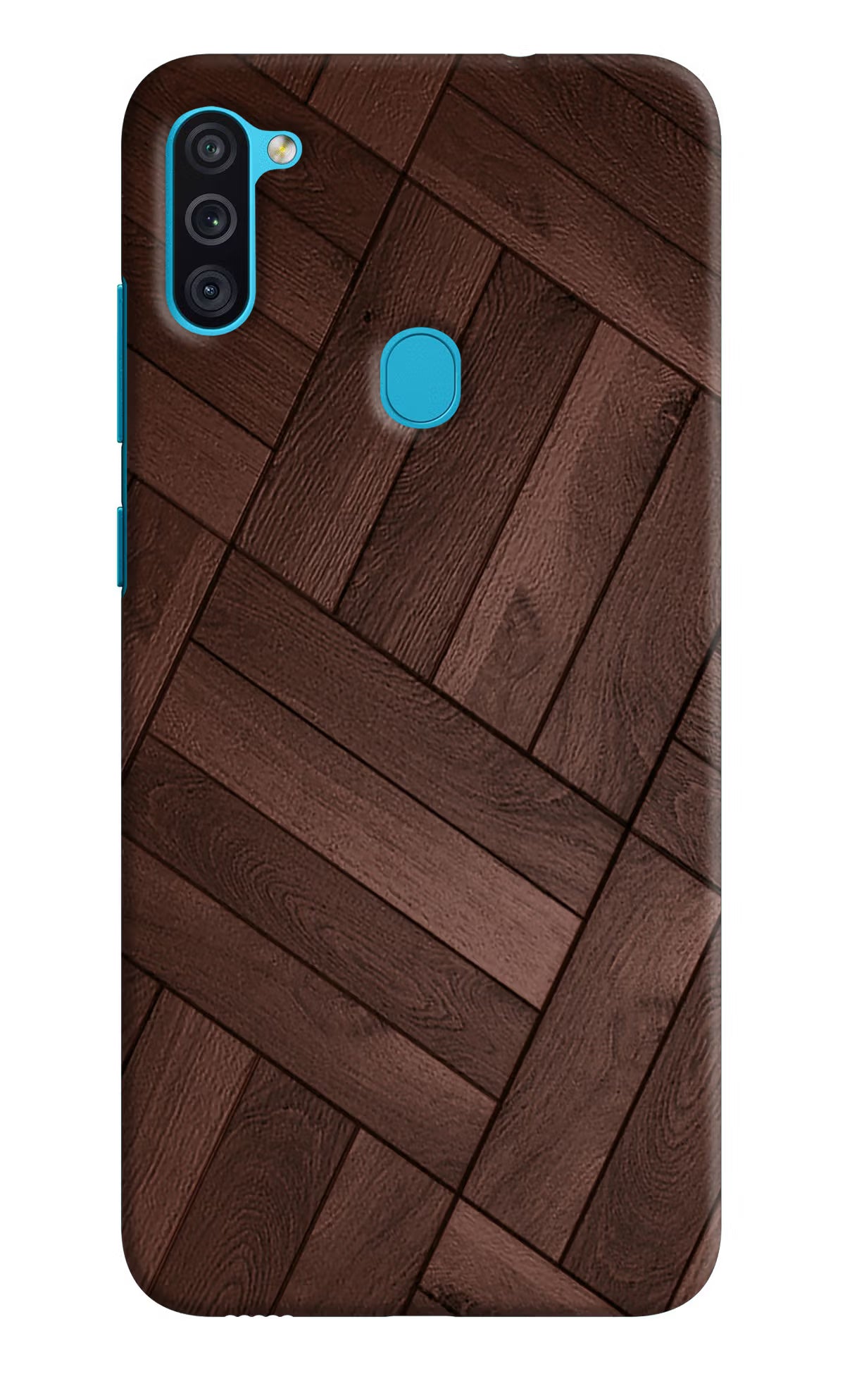 Wooden Texture Design Samsung M11 Hard Case Back Cover by Casekaro