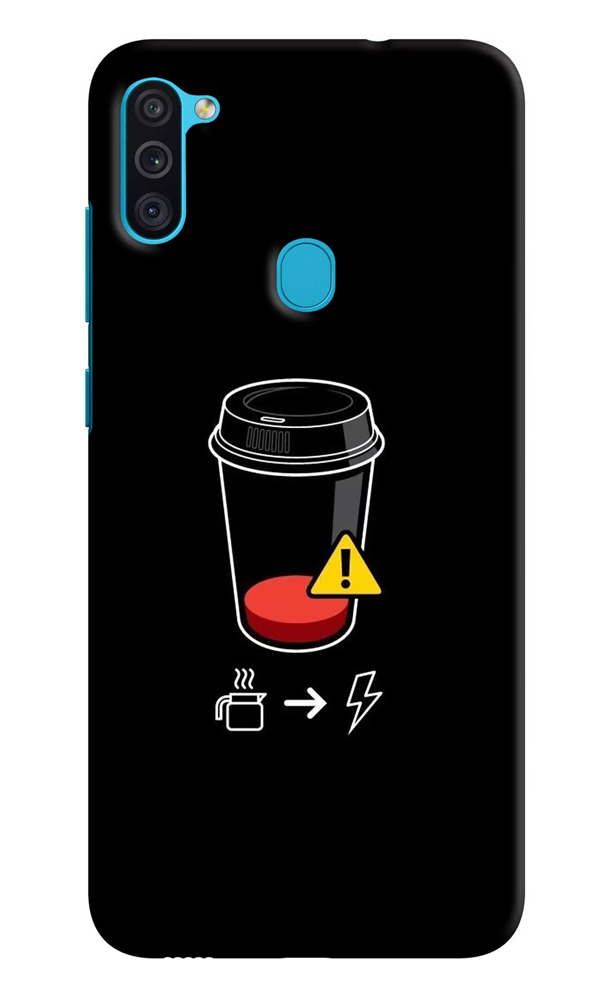 Coffee Samsung M11 Hard Case Back Cover by Casekaro