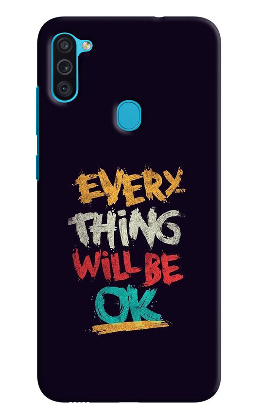 Everything Will Be Ok Samsung M11 Hard Case Back Cover by Casekaro
