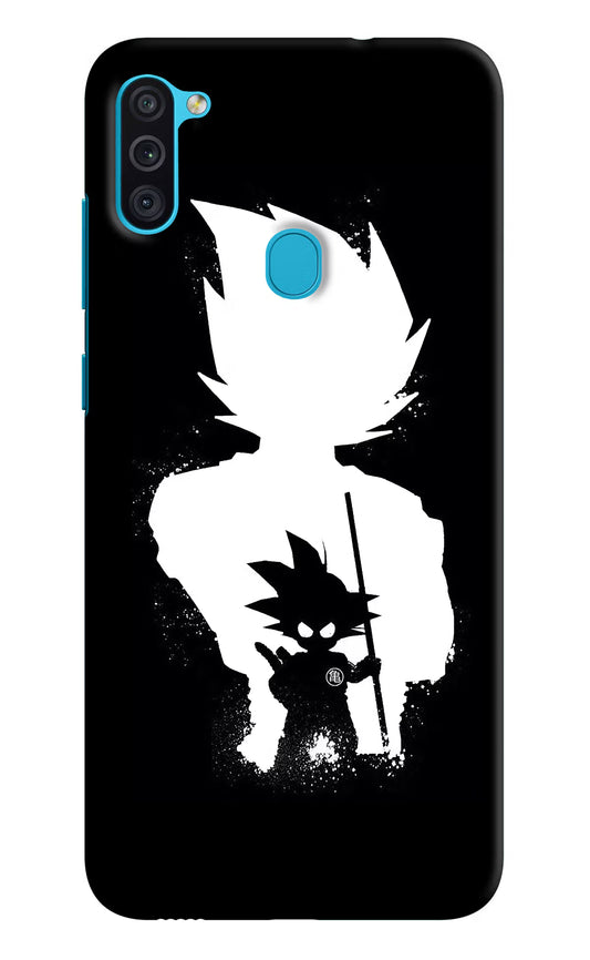 Goku Shadow Samsung M11 Hard Case Back Cover by Casekaro