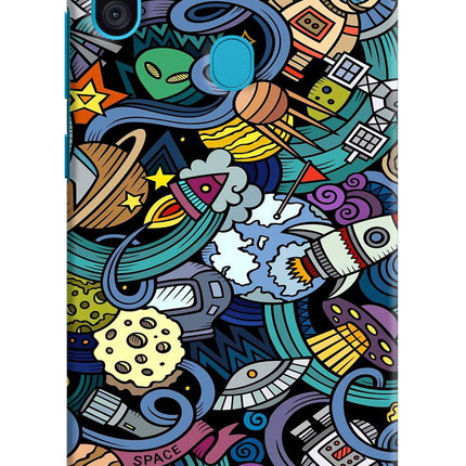 Space Abstract Samsung M11 Hard Case Back Cover by Casekaro