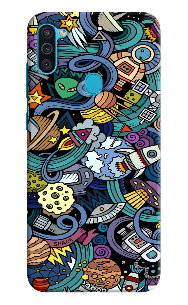 Space Abstract Samsung M11 Hard Case Back Cover by Casekaro