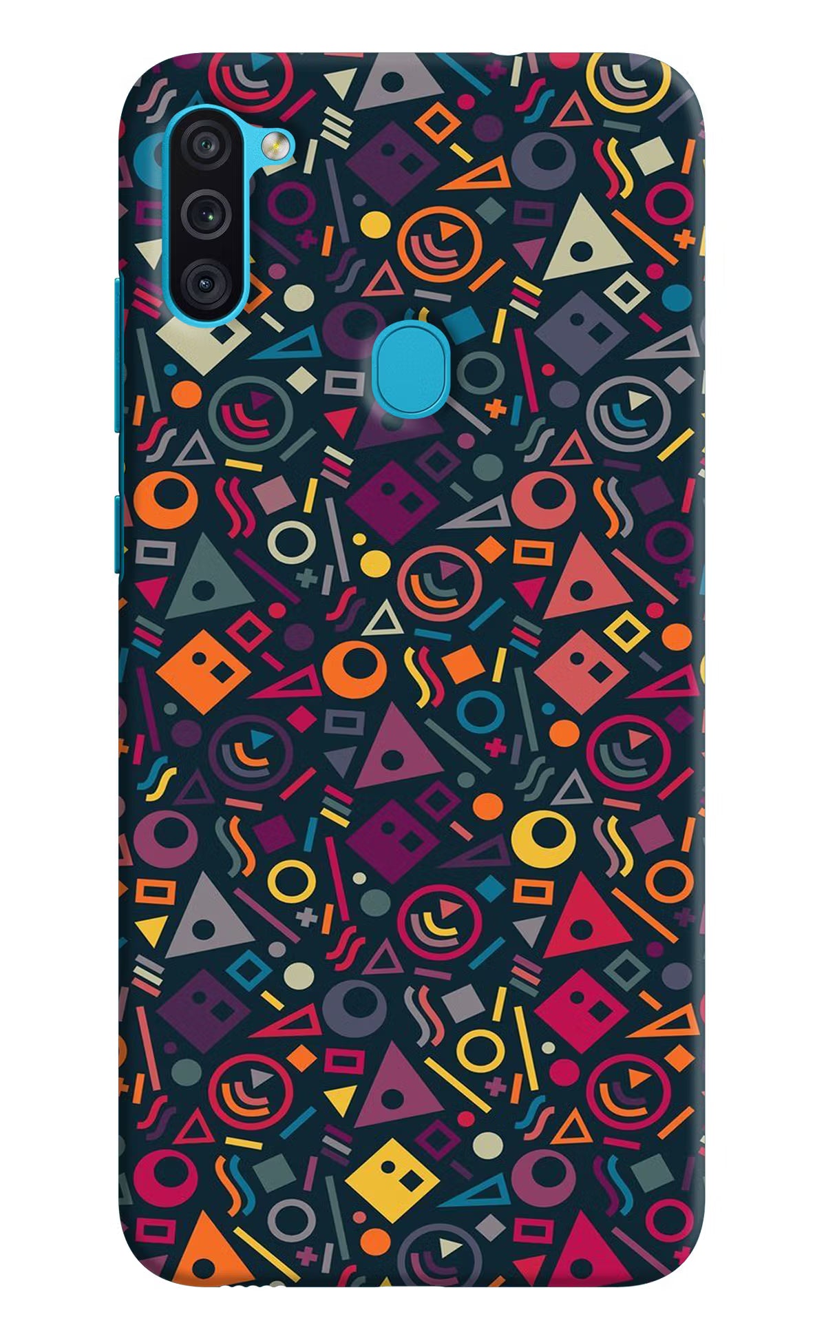 Geometric Abstract Samsung M11 Hard Case Back Cover by Casekaro