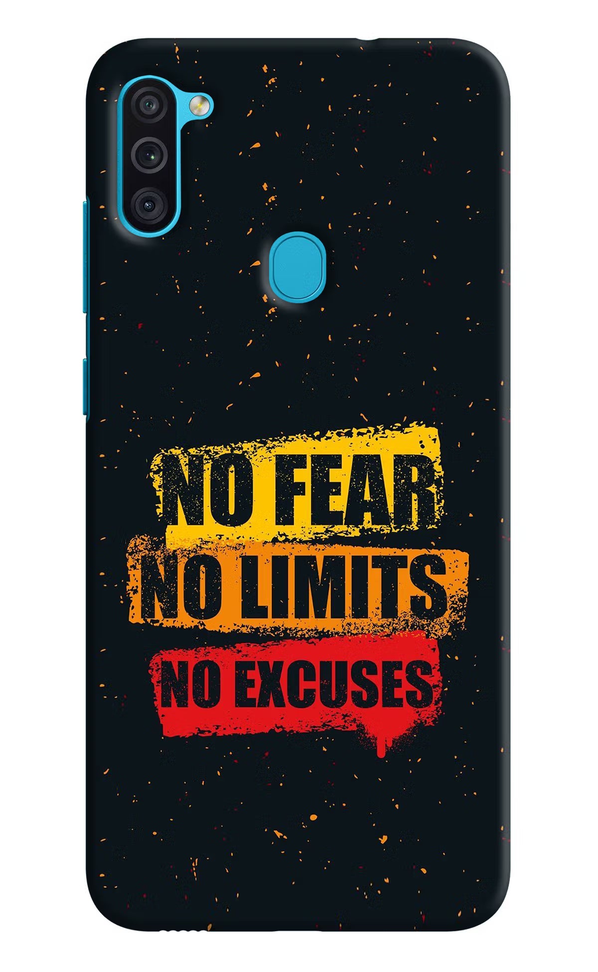 No Fear No Limits No Excuse Samsung M11 Hard Case Back Cover by Casekaro
