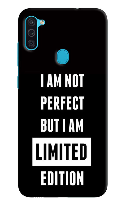 I Am Not Perfect But I Am Limited Edition Samsung M11 Hard Case Back Cover by Casekaro