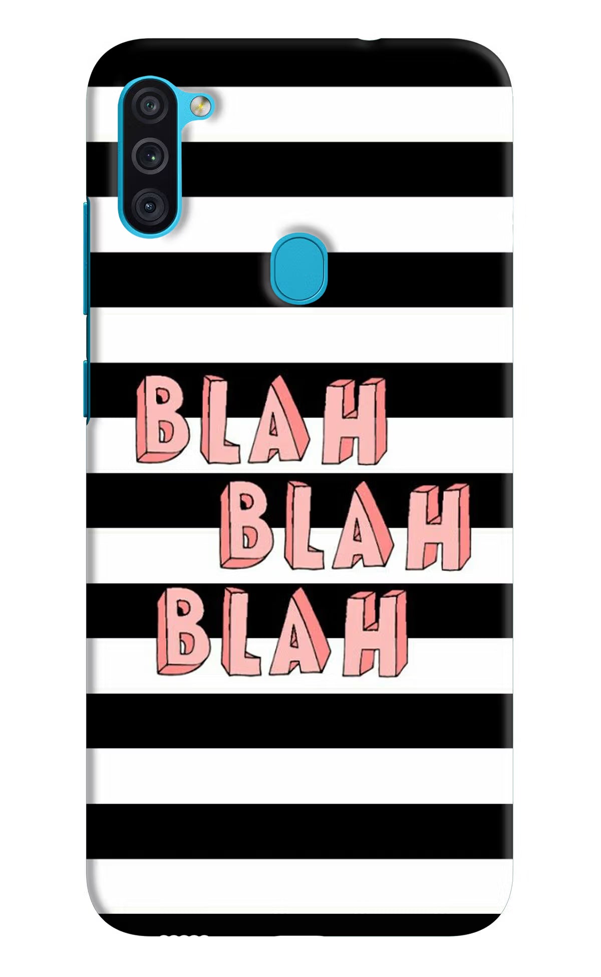 Blah Blah Blah Samsung M11 Hard Case Back Cover by Casekaro