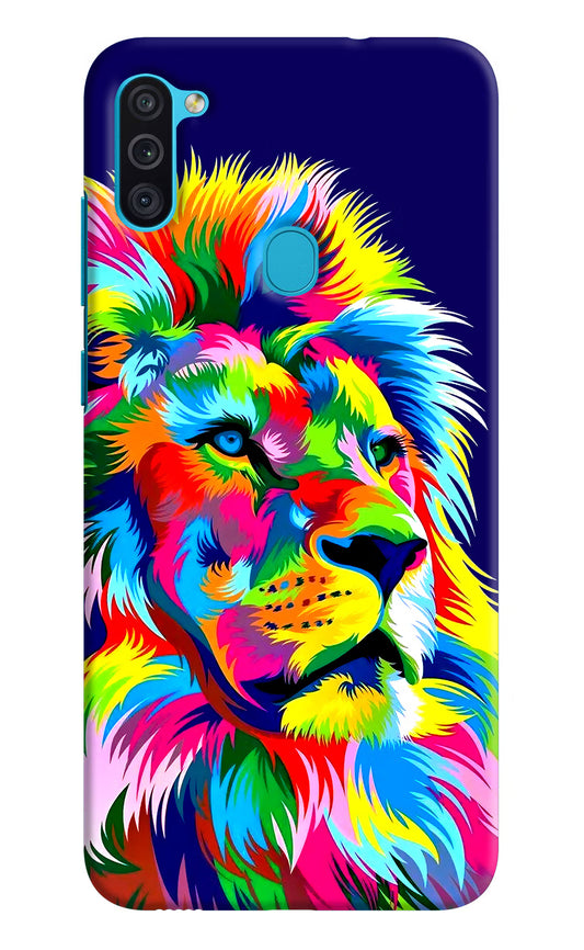 Vector Art Lion Samsung M11 Hard Case Back Cover by Casekaro