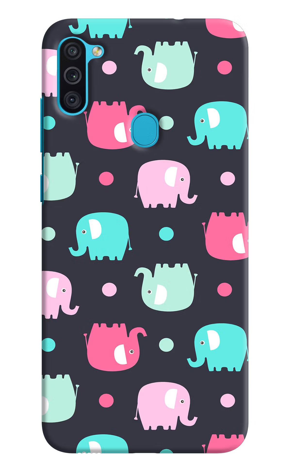 Elephants Samsung M11 Hard Case Back Cover by Casekaro