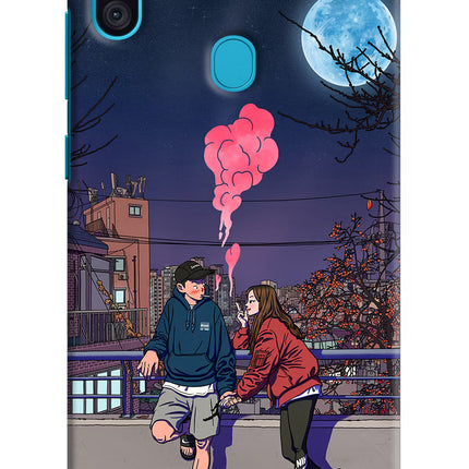 Chilling Couple Samsung M11 Hard Case Back Cover by Casekaro