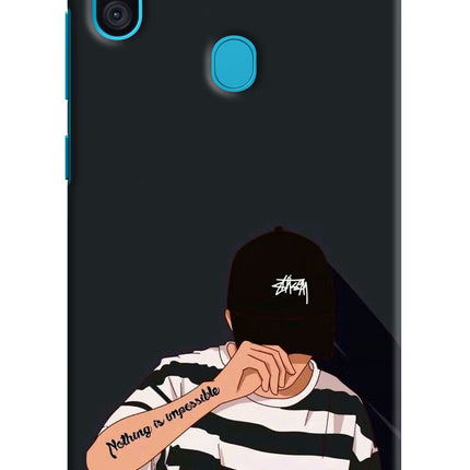 Aesthetic Boy Samsung M11 Hard Case Back Cover by Casekaro