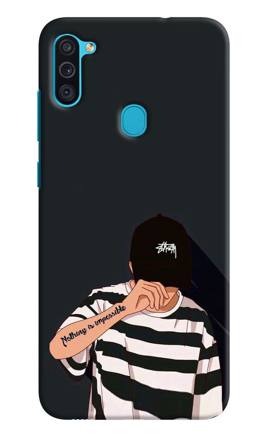 Aesthetic Boy Samsung M11 Hard Case Back Cover by Casekaro