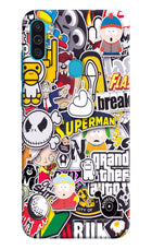 Sticker Bomb Samsung M11 Hard Case Back Cover by Casekaro