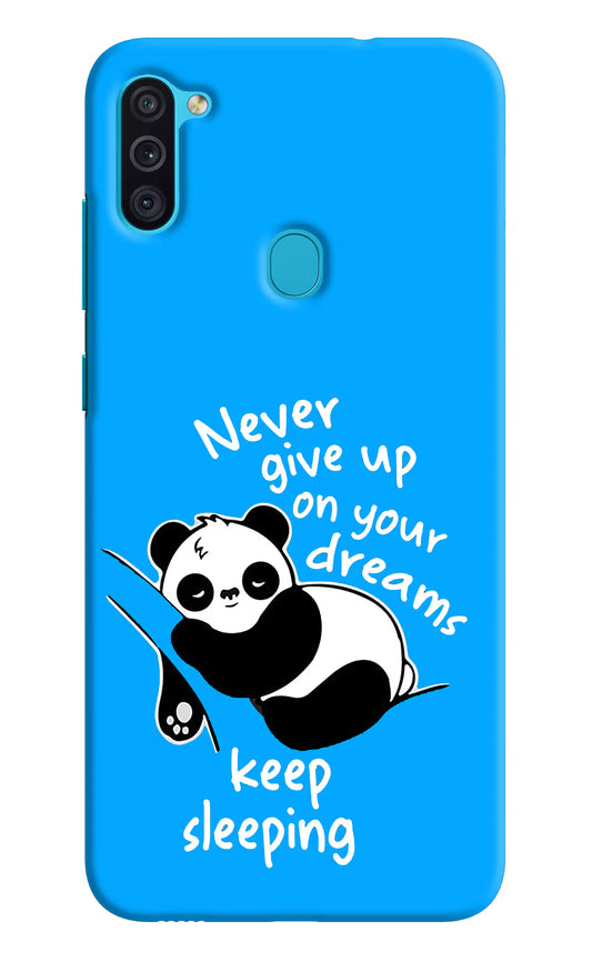 Keep Sleeping Samsung M11 Hard Case Back Cover by Casekaro