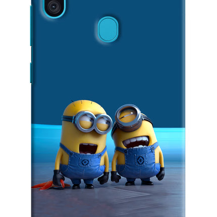 Minion Laughing Samsung M11 Hard Case Back Cover by Casekaro