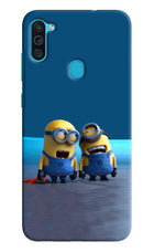 Minion Laughing Samsung M11 Hard Case Back Cover by Casekaro