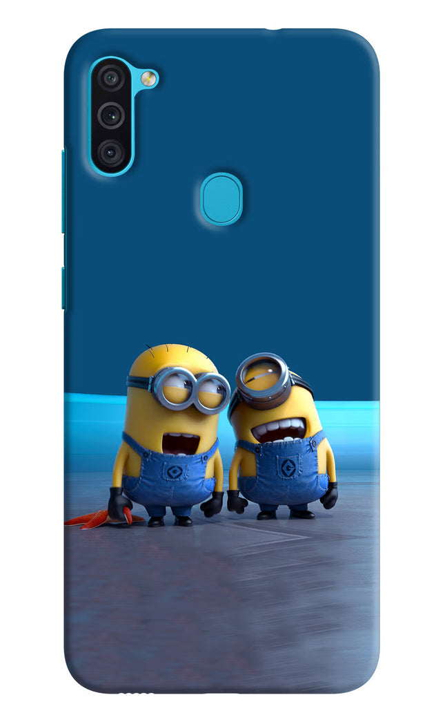 Minion Laughing Samsung M11 Hard Case Back Cover by Casekaro