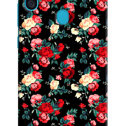 Rose Pattern Samsung M11 Hard Case Back Cover by Casekaro