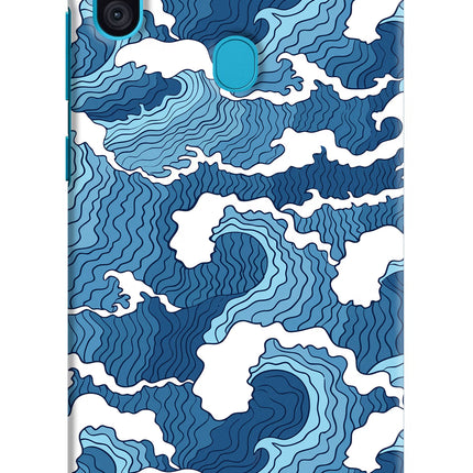 Blue Waves Samsung M11 Hard Case Back Cover by Casekaro