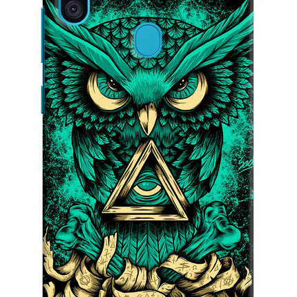 Green Owl Samsung M11 Hard Case Back Cover by Casekaro