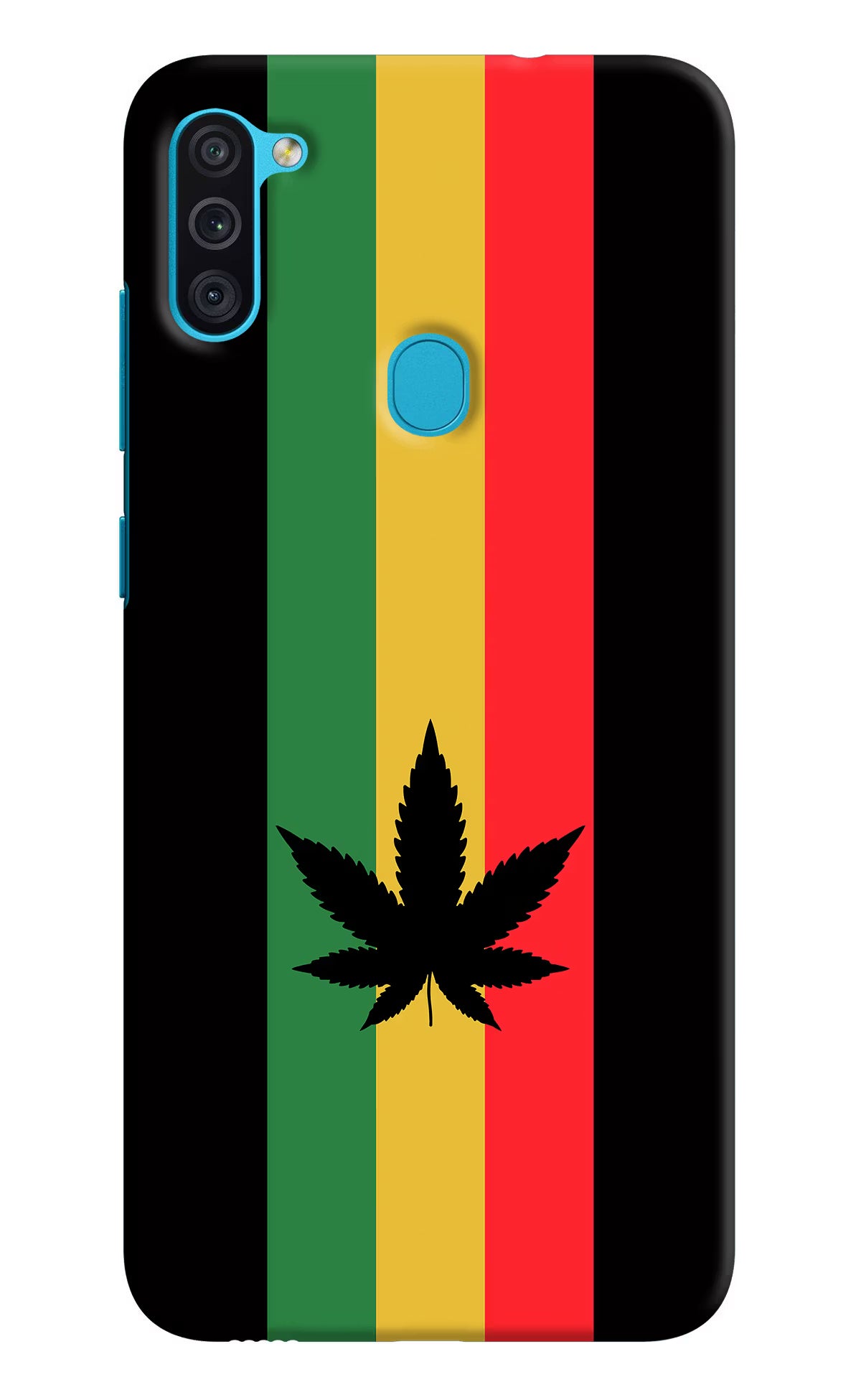 Weed Flag Samsung M11 Hard Case Back Cover by Casekaro