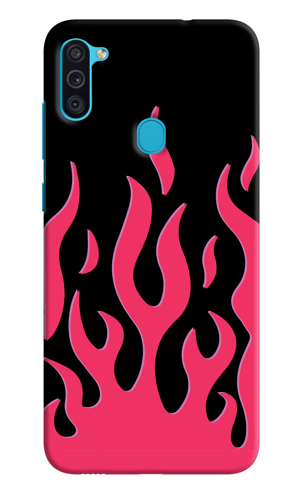 Fire Flames Samsung M11 Hard Case Back Cover by Casekaro