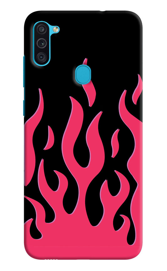 Fire Flames Samsung M11 Hard Case Back Cover by Casekaro