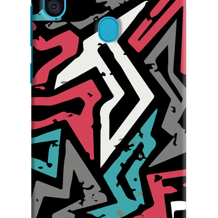 Geometric Graffiti Samsung M11 Hard Case Back Cover by Casekaro