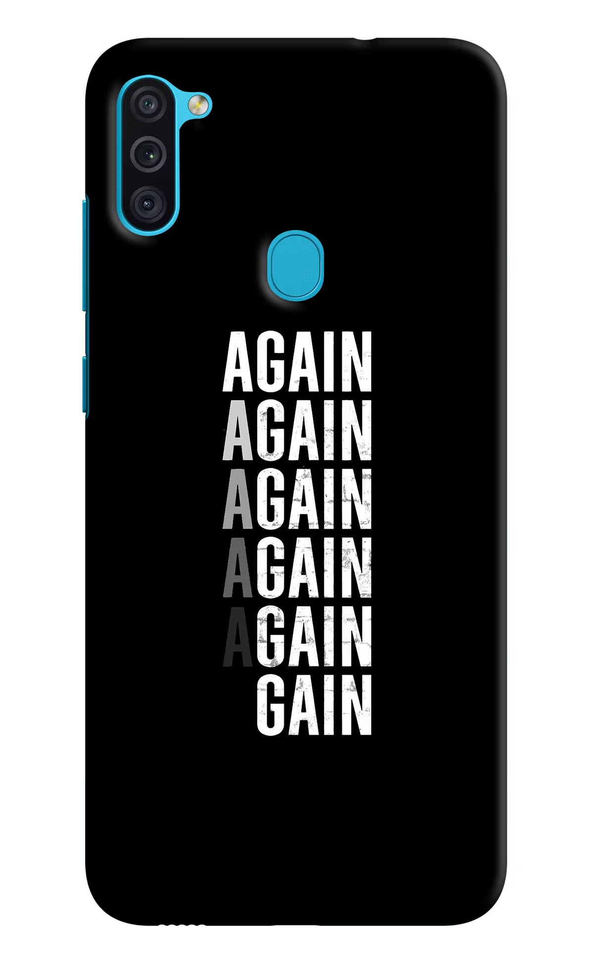 Again Again Gain Samsung M11 Hard Case Back Cover by Casekaro