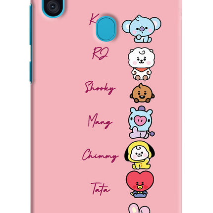 BTS names Samsung M11 Hard Case Back Cover by Casekaro