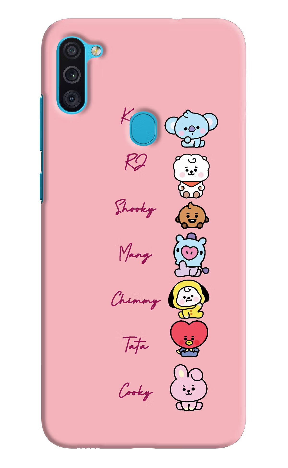 BTS names Samsung M11 Hard Case Back Cover by Casekaro