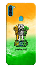 Satyamev Jayate Flag Samsung M11 Hard Case Back Cover by Casekaro