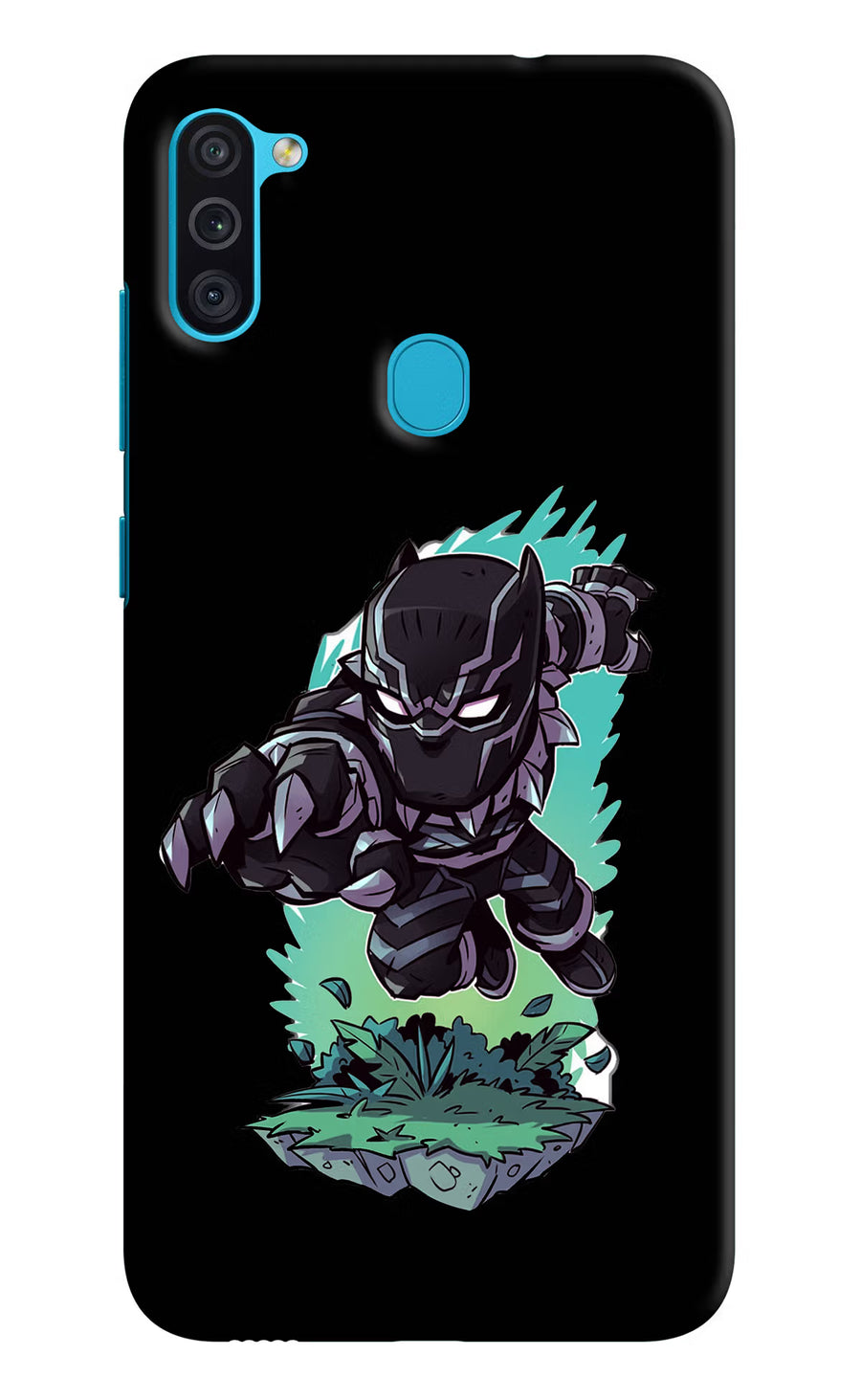 Black Panther Samsung M11 Back Cover, Hard case